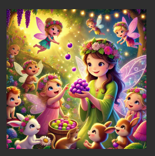 Ένα τσαμπί σταφύλια για νεράιδες που κυνηγούν μια κακιά νεράιδα