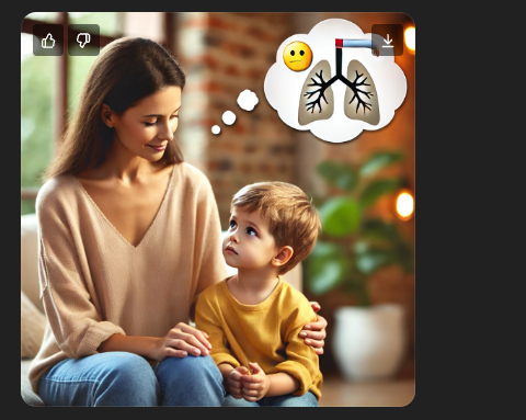 Ένα μικρό παιδάκι ρωτάει τη μαμά του για το τσιγάρο