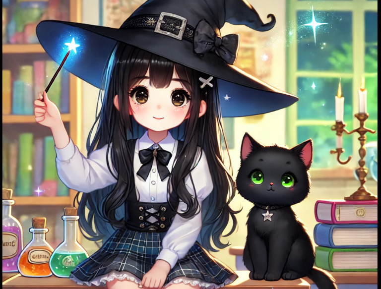 Η Μαγισσούλα και ο Γάτος της Στο Μαγικό Σχολείο