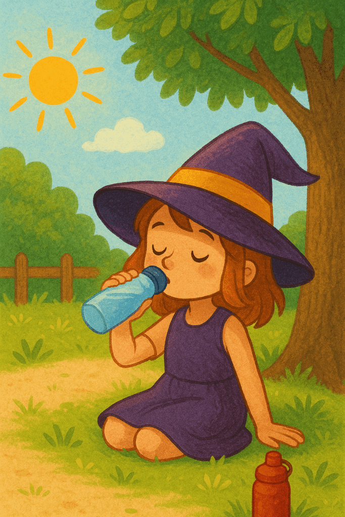 Η Μαγισσούλα και η Ζεστή Καλοκαιρινή Μέρα