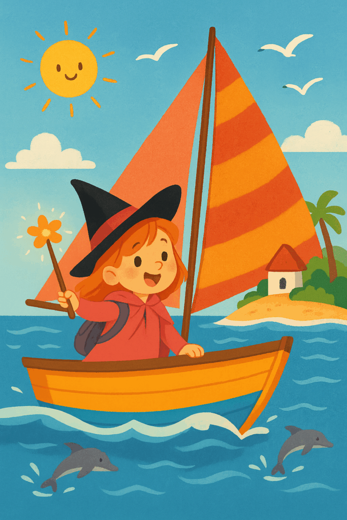 Η Μικρή Μαγισσούλα και το Καραβάκι στο Νησί