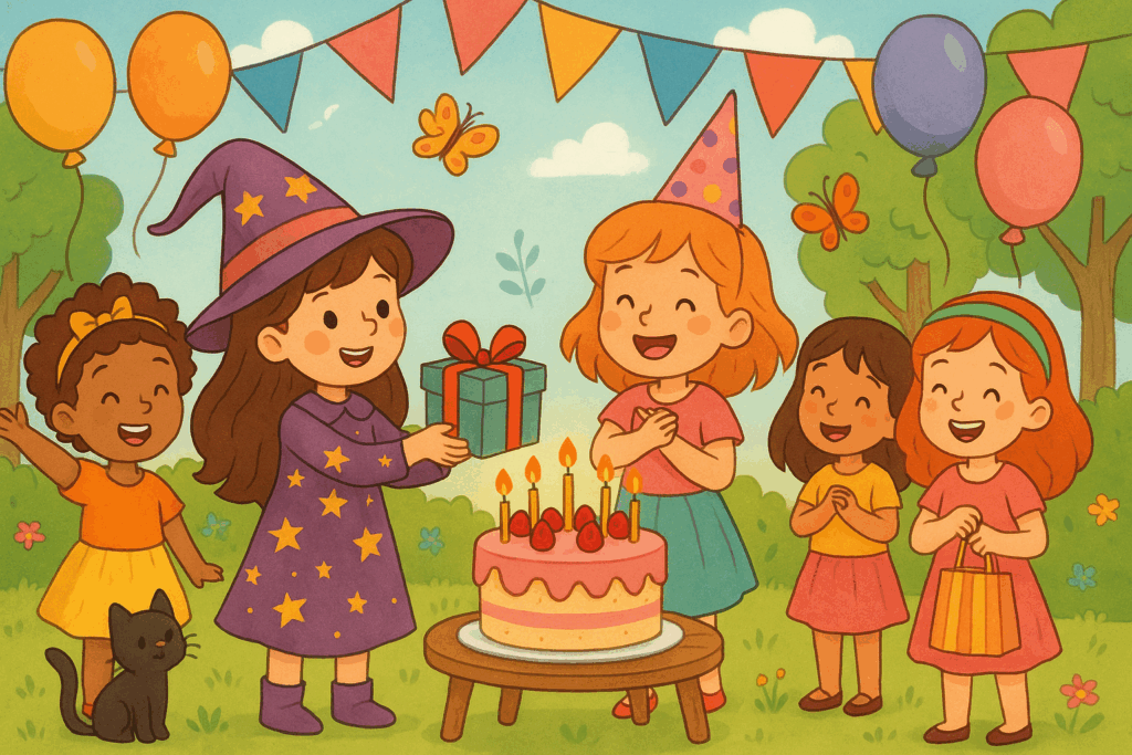 🎉✨ Η Μαγισσούλα και το Πάρτι της Φιλίας