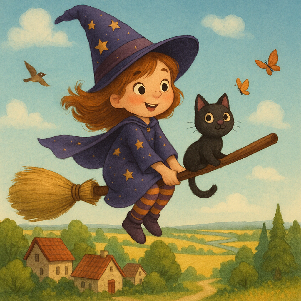 🧹🌟 Η Μαγισσούλα και η Μαγική Σκούπα