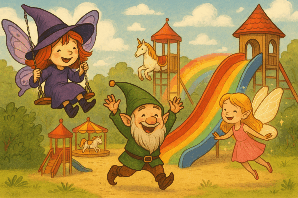 🎠 Η Μαγισσούλα, το Ξωτικούλι και η Νεραϊδούλα στην Παιδική Χαρά της Μαγείας
