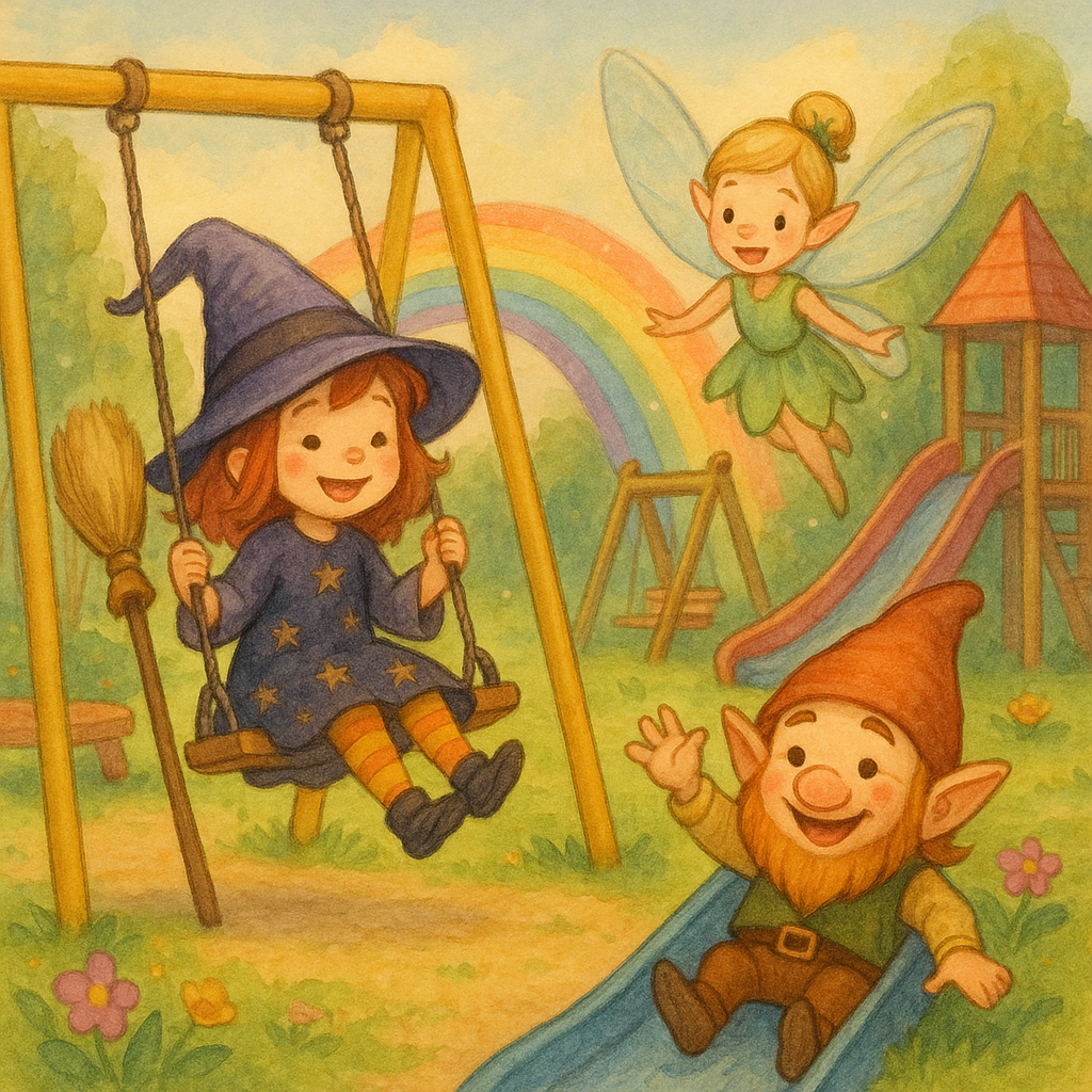 🎠 Η Μαγισσούλα, η Νεραϊδούλα και το Ξωτικούλι στην Παιδική Χαρά των Ονείρων