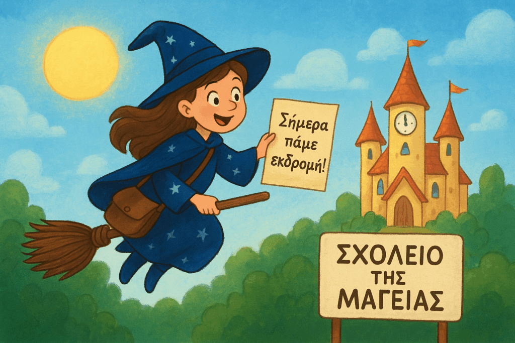 Η Μαγισσούλα και το Μαγικό Χαρτί της Εκδρομής